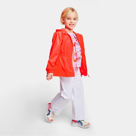 Jacadi Other - Jacadi Bright Orange Kids Raincoat with Hood